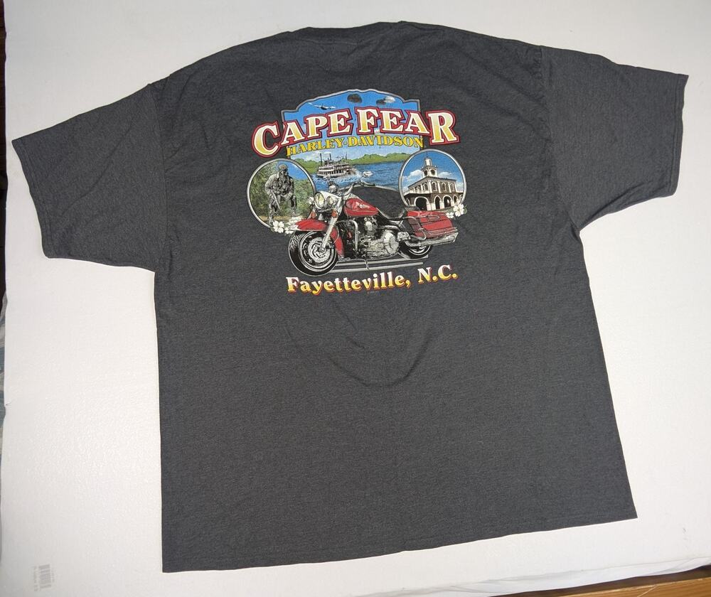 Vintage Harley Davidson Mens Graphic T-shirt 3X Fayetteville NC ©️2000
